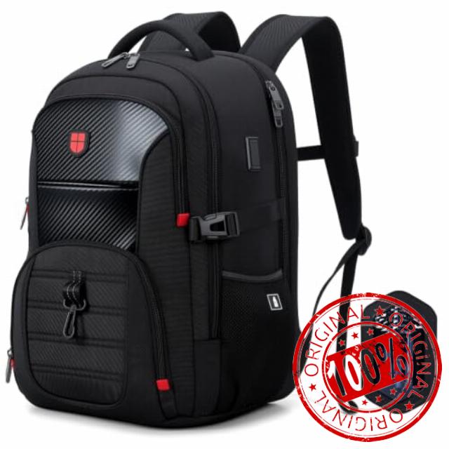 Large Travel Laptop Backpack for Men 17 Inch TSA-Friendly Bag Spring-Cushion Back Support
