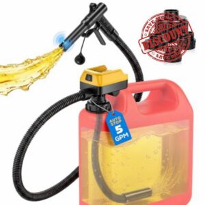 5 GPM Fuel Transfer Pump for DeWalt 20V Battery