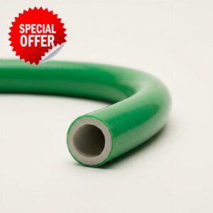 PondScape Quick Sink Weighted Airline Tubing 3/8" with 3/8" Hose Mender & 2 Hose Clamps – Self-Sinking Flexible PVC Aeration Hose for Pond & Lake Aeration Systems