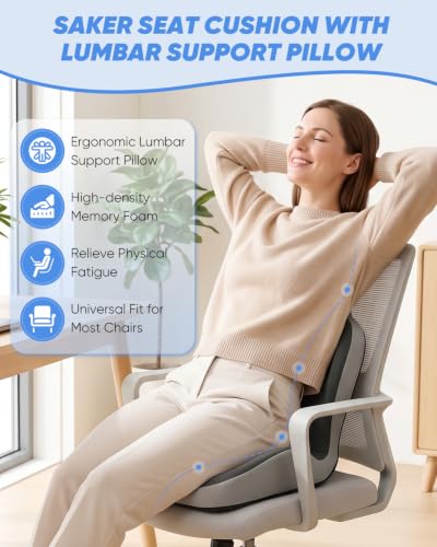 Seat Comfort With Lumbar Support Pillow