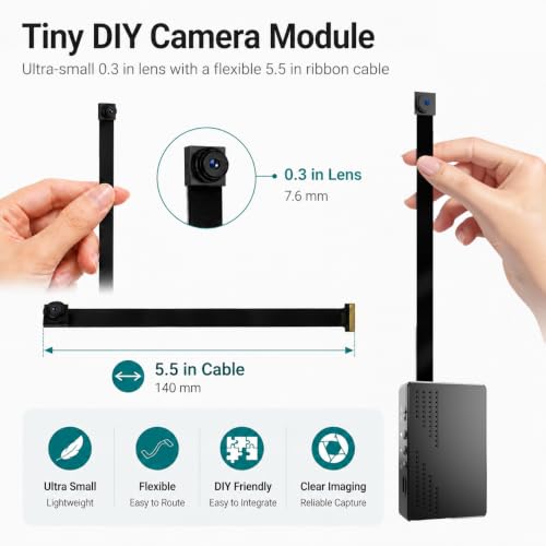 DIY Module Hidden Camera with 10-Days Battery Life                                                          Remote Control