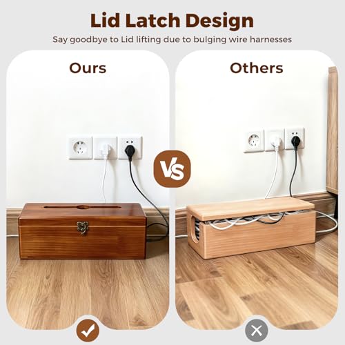 Cable Box to Hide Cords and Power Strip
