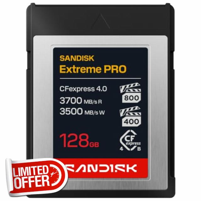 SANDISK 128GB Extreme PRO CFexpress 4.0 Type B