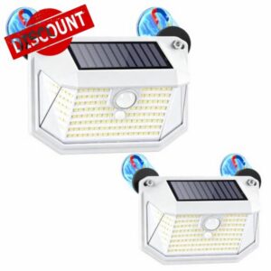 LUHLEE Magnetic Solar Lights Outdoor