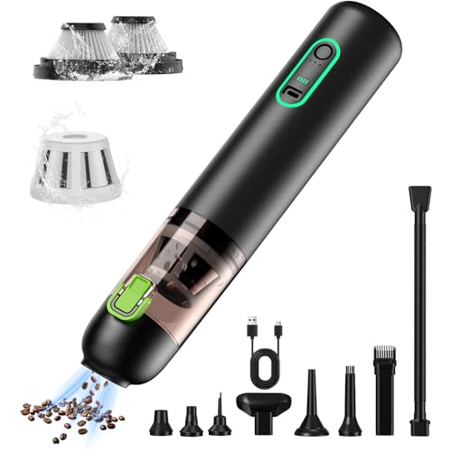 4-in-1 Rechargeable Mini Cordless Handheld Vacuum for Car Home Portable Vacuum with 20000Pa Suction and 3 Modes for Crumbs