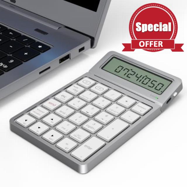 Number Pad 28 Keys with Calculator