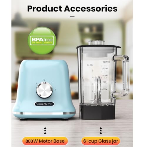 Smoothie Maker 58Oz Glass Jar With To-Go Cup