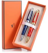 Jinhao 58 Fountain Pen Gift Set of 2 - Natural Sea Shell Inlay Fine Nib Luxury Writing Pens with ...