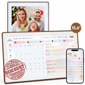 15.6" Digital Calendar with Sync and Chore Chart