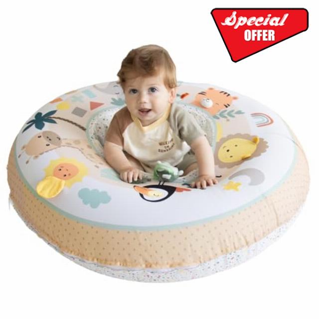 The Peanutshell Play Ring Activity Center - Beige Safari                                                          Play Ring Beige Safari