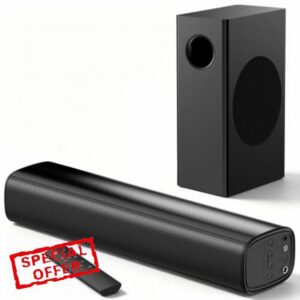 Sound Bar with Wired Subwoofer for TV