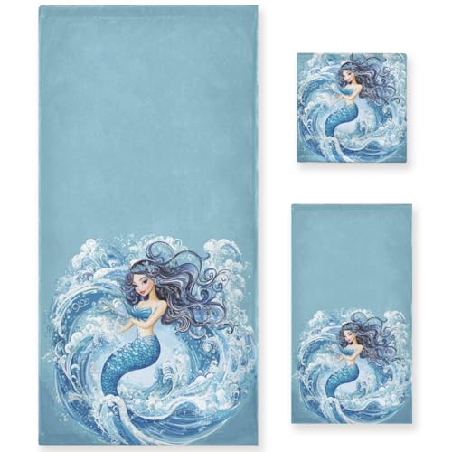 1 Bath Towel+1 Hand Towel+1 Washcloth
