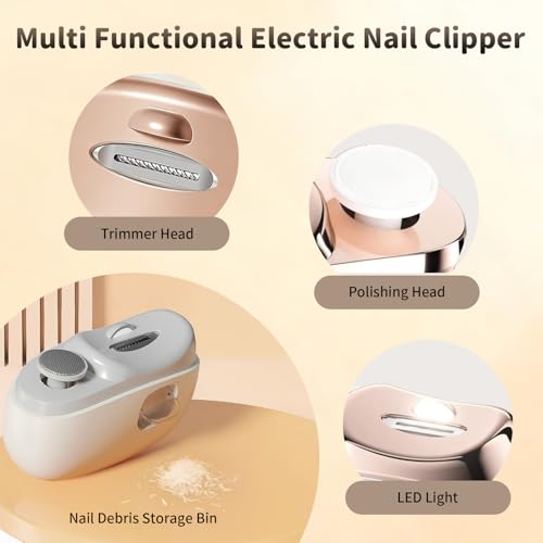 Baby 2-in-1 Automatic Nail Clipper for Fingernails and Toenails