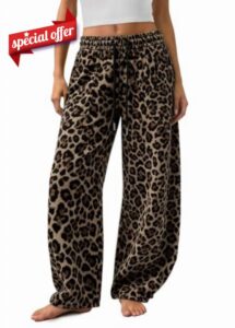 Barrel Sweatpants Women Baggy Wide Leg Sweat Pants with Pockets                                                          Adjustable Drawstring