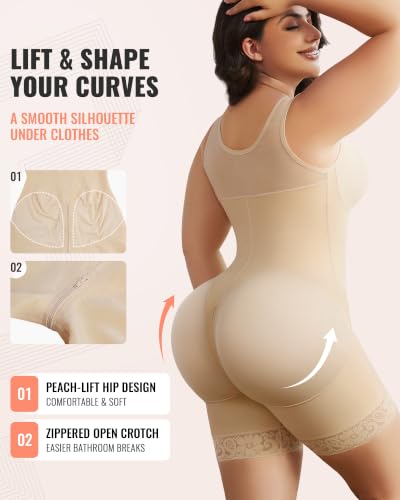 Butt-Lifting Panels and Zippered Crotch for Everyday Shaping