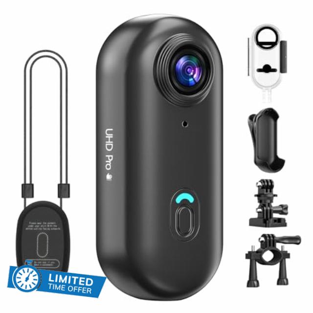 Mini 4K Body Camera with 6‑Axis EIS