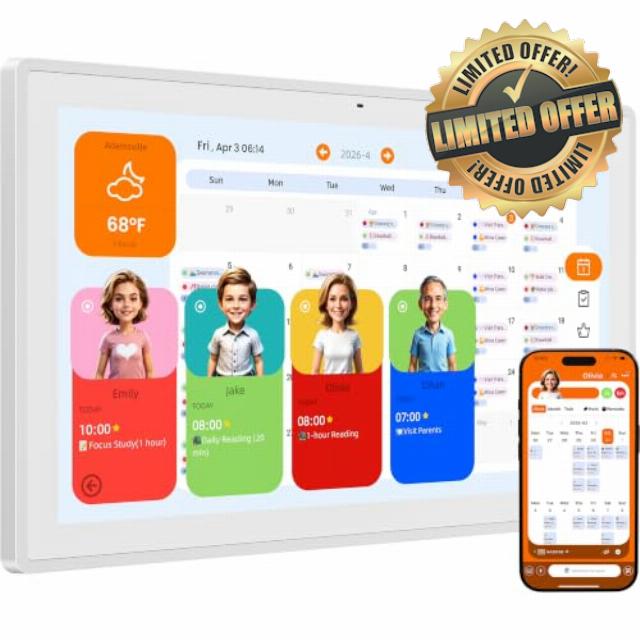 15.6'' Digital Calendar Wall Touch Screen