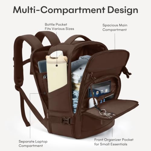 Weekender Essentials Backpacks fits 15.6" Laptop - Mocha Brow