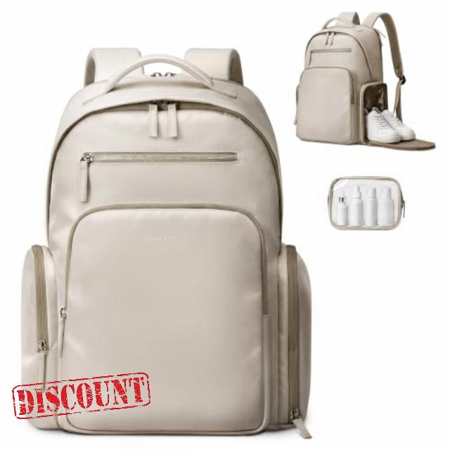TOPEAST Travel Backpack for Women 28L Carry On Backpack for Air Travel                                                          Backpack with 15.6 Inch Laptop Compartments