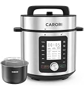 CARORI Air Fryer 6 Qt Dual Heating with Viewing Window, 14 Presets Plus DIY Mode, Includes 2 Reus...