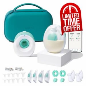 Willow Go Hands-Free Wearable Double Electric Breast Pump with Carry Case