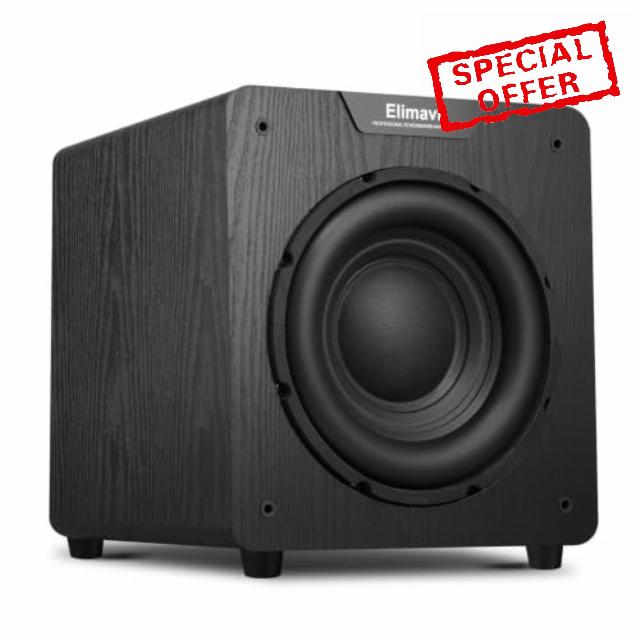 Elimavi 10" Powered Subwoofer Home Audio