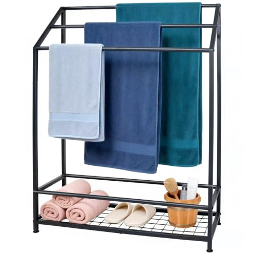 26 Inch Wide 3-Bar Stand with Shelf 26 inch wide