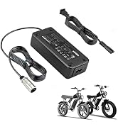54.6V 3A Fast Battery Charger for Super 73,with 3-Pin Connector for 48V Lithium Battery 110V-120V...