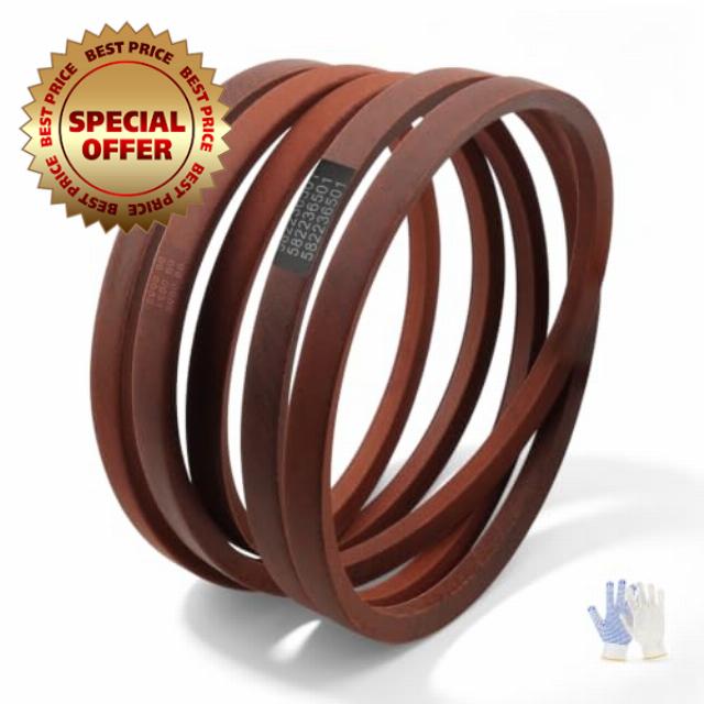 Mower Deck Belt Compatible with Husqvarna MZ54 Replace# 582236501                                                          Aramid Cord Deck Drive V-Belt Compatible with Jonsered Z54XF and RedMax CZTE54 RZT54X