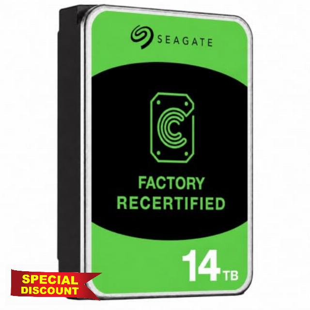 Seagate Exos ST14000NM002C 14TB 7200RPM 512e SATA 6Gb/s 512MB Cache 3.5-Inch Enterprise Hard Drive (Renewed)