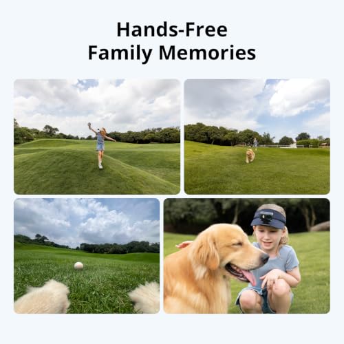 4K Wearable Camera Includes Mini Extension Rod | 1/1.3″ Sensor | 4K/60fps & 143° Wide FOV | 200-Min Battery | Magnetic Wearable Desig