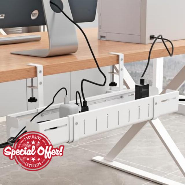 Under Desk Cable Management Tray