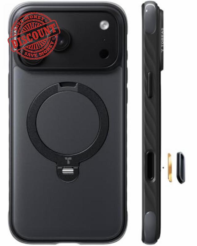 TORRAS Q3 Rugged for iPhone 18 Pro Max Case 360° Magnetic Stand