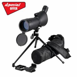 20-60X60 Compact Spotting Scope with Tripod for Target Shooting                                                          Spotting Scopes with Phone Adapter