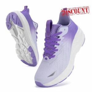 Women's Slip On Walking Shoes Wide Cushion Running Tennis Shoes with Arch Support Insole