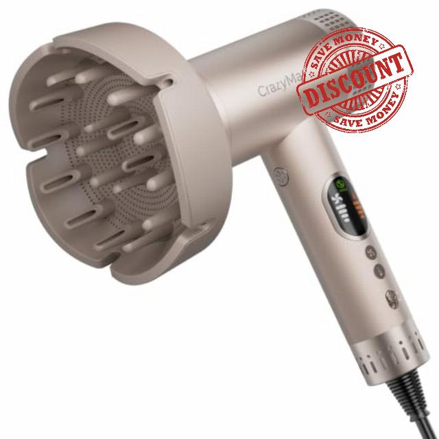 CrazyMar High Speed Ionic Hair Dryer with Diffuser