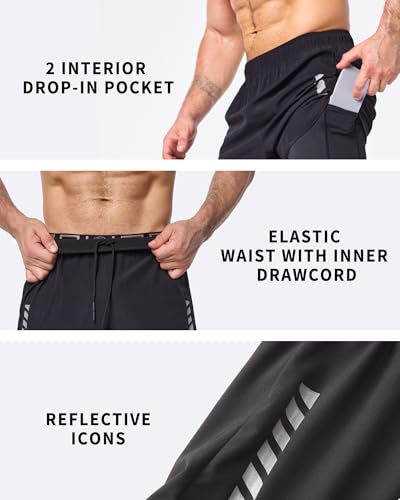 Lightweight Quick Dry Sweat Gym Shorts for Men Running