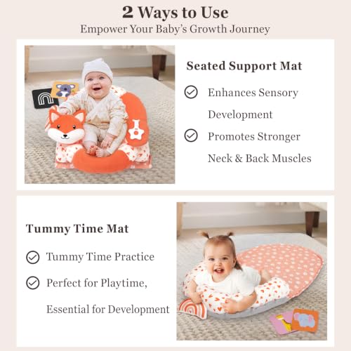 Play Mat & Sitting Support for Newborn 0-12 Months