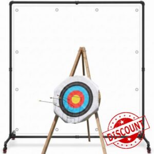 Funnymoom Archery Backstop Stand with 4 Wheels