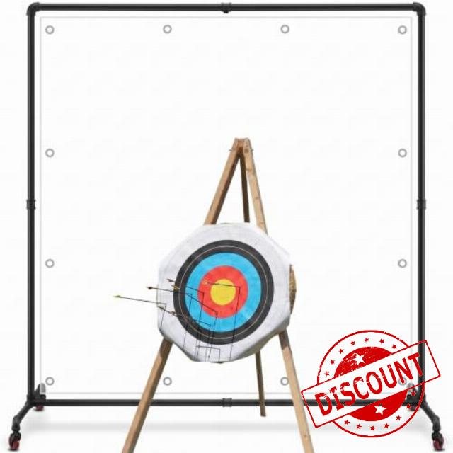 Funnymoom Archery Backstop Stand with 4 Wheels