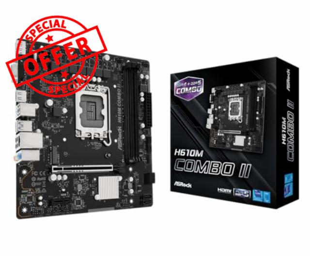 ASRock H610M Combo II Micro-ATX Motherboard