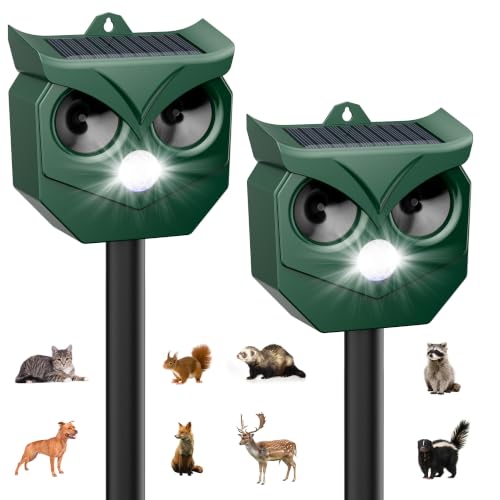 Outdoor Cat Deterrent for Deer Squirrels Squirrel Repellent Devices Waterproof