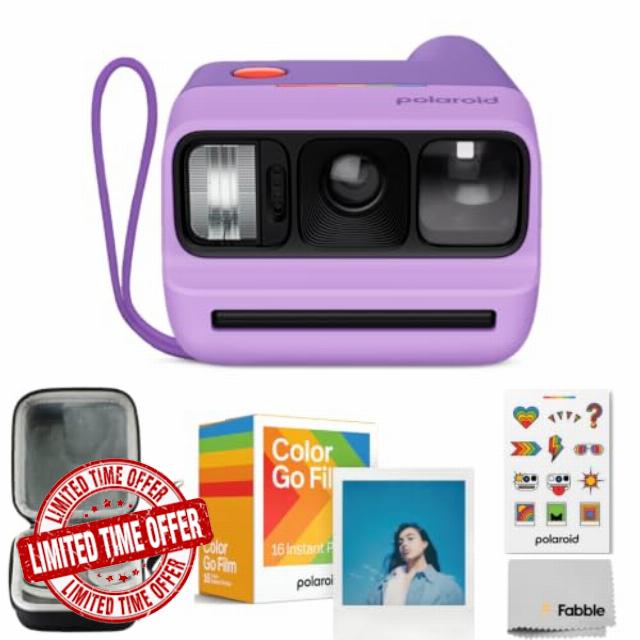Polaroid Go Generation 3 Instant Film Camera Bundle with Go Color Film 16 Exposures