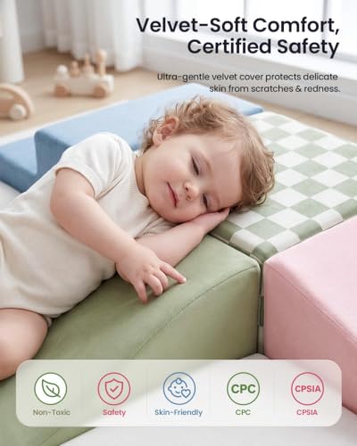 Safe Kids Activity Play Gym Indoor Playground - Morandi