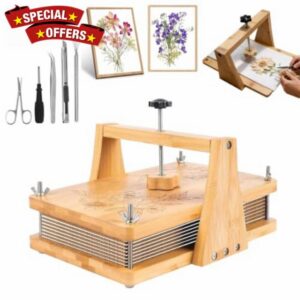 Yaotizhy Wooden Flower Press Kit for Drying Leaves                                                          Natural wood