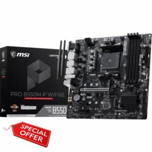 MSI PRO B550M-P WIFI6E ProSeries Motherboard (AMD Ryzen 5000 Series