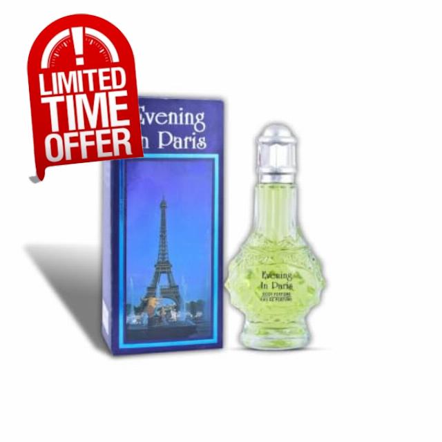 Evening in Paris Unisex Perfume Spray 100ml | Long-Lasting Fresh Fragrance for Men & Women | Premium Body Spray & Gift Perfume (Multicolour)