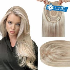 WORLDSTAR Hair Toppers for Women Real Human Hair