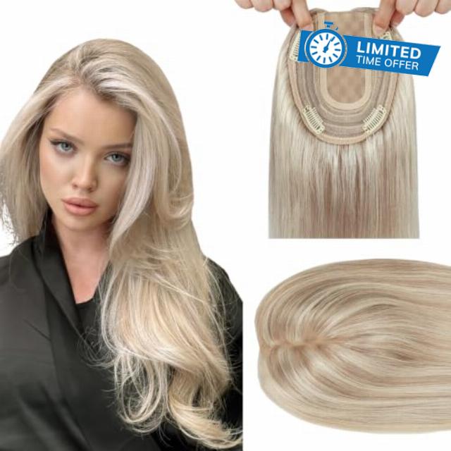 WORLDSTAR Hair Toppers for Women Real Human Hair