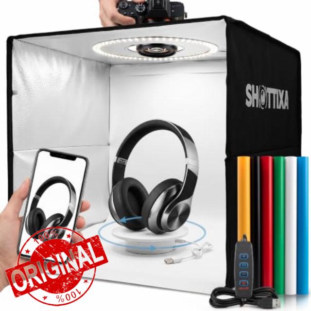 16"X16" Photo Studio Light Box with LED & 6 Backdrops                                                          16" studio